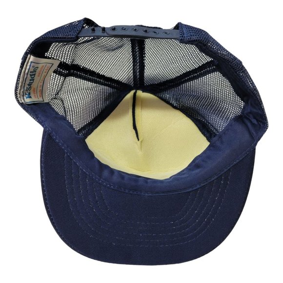 Vintage K Studio Tupelo Muffler Mart Trucker Hat Mesh Snapback Cap Foam Blue - Picture 11 of 12